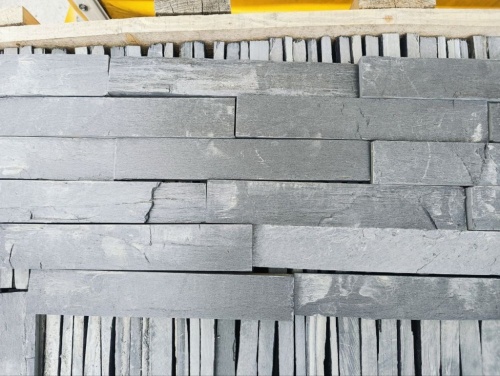 Плитка чёрная из натурального камня фасадная 30 см * 5 см, толщина 7 мм -30 мм купить в Иркутске