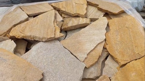 Плитняк златолит жёлтый для цоколя купить в Иркутске