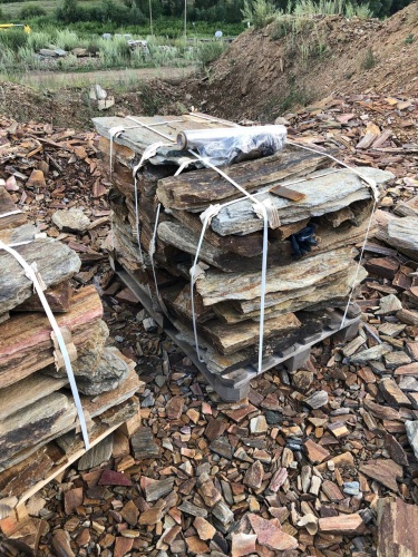 Плитняк кора дерева 50-100мм для пошаговых дорожек купить в Иркутске