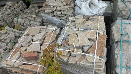 Гранитный плитняк галтованный для парковки купить в Иркутске